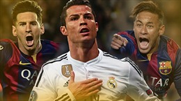 Ronaldo, Messi và Neymar  cùng tranh Quả bóng Vàng 2015